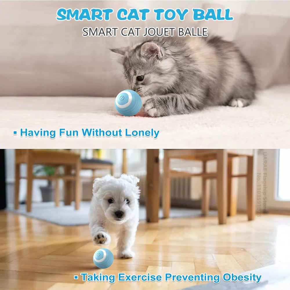 Interactive Electric Rolling Ball for Cats - Smart Automatic Toy for Endless Fun!