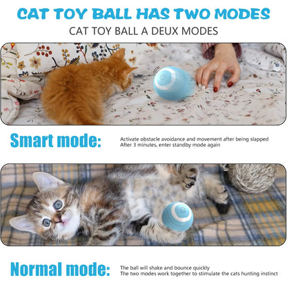 Interactive Electric Rolling Ball for Cats - Smart Automatic Toy for Endless Fun!